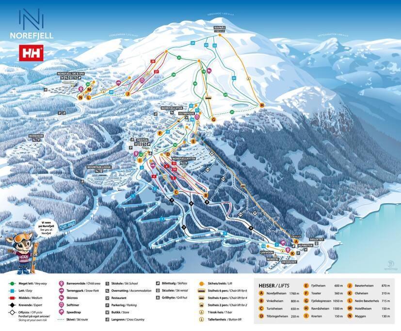Ski In/Out, Amazing Views, 3 Bedrooms Noresund Exteriér fotografie